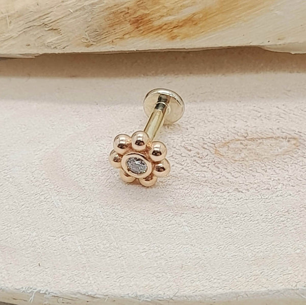 Flower Labret Stud